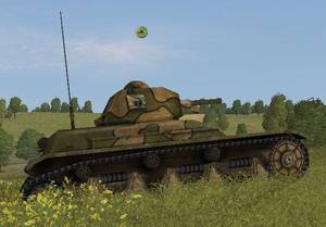 Renault 41, équipé d'une radio, d'un canon de 47mm et d'un moteur plus puissant